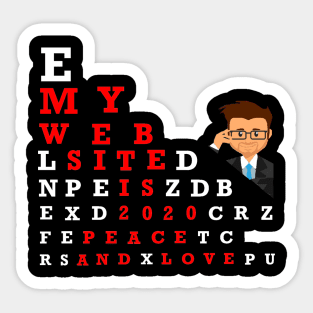 My Website is 2020 Sticker